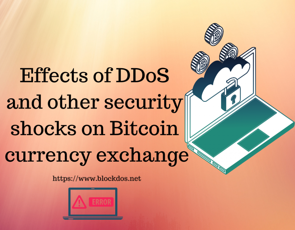 Effects of DDoS and other security shocks on Bitcoin currency exchange